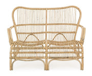 Divano per esterno in rattan due posti CLARITA 119x83x h87 cm