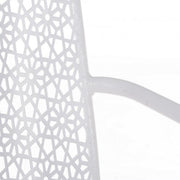 Sedia con braccioli da esterno Jodie bianco