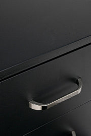 Cassettiera da ufficio in MDF tre cassetti Nero NADIR 40x44x h65 cm