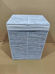 Cestone paper Hilary bianco rettangolare pieghevole cm30x40h55
