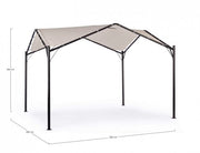 Gazebo Dome da giardino antracite-grigio 3,5x3,5xh 260 cm
