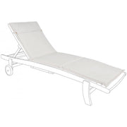 Cuscino poly naturale dettaglio bottone lettino 63x190 cm