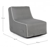 Chaise Longue Rihanna Gonfiabile Grigio