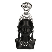Statua resina busto donna africana cm23x16h39