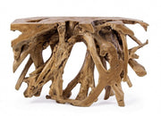 Consolle in legno di radice di Teak