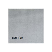 Divano Levy 3 posti in tessuto grigio con contenitore e letto