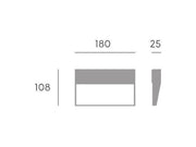 Applique tonda in alluminio pressofuso con diffusore satinato - 6W, 777 lumen grafite