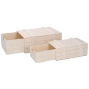Natural wooden box 1-2 cm20x14h8,3