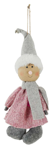 Bimbino abito rosa lana nbr-1212 cm. 13x 2 h 32