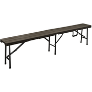 Panchina Pieghevole Finitura Legno Marrone