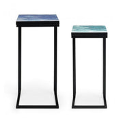 Set tavolini moderni arredo industrial pz 2