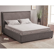 Letto Matrimoniale Neso Contenitore Tessuto Grigio  L 170 x P 206 x H 118 cm