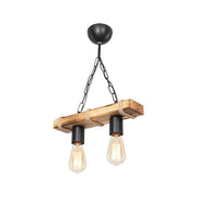 Lampada a sospensione Lagun ASZ1235 rustico industriale a 2 luci EFFEZ