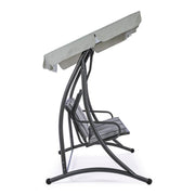 Dondolo in acciaio tre posti Antracite GRELY 190x120x h185 cm