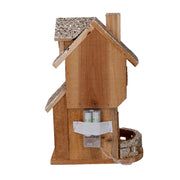 Casetta legno con led naturale cm19x14h31