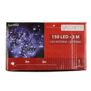 Luce filo 150 led bianco caldo luce fissa cm300 al. fissa uso esterno