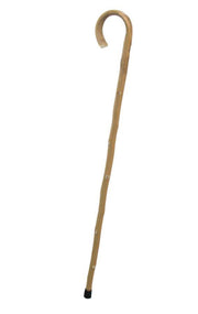 Bastone da passeggio rustico naturale c/punta gomma cm h93