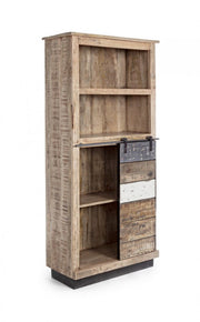 Libreria 1 anta 4 piani legno Tudor cm 71 x 34 x 163
