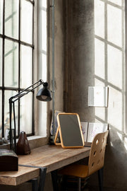 Consolle in acciaio con piano in legno BLOCKS 153x44 h76 cm