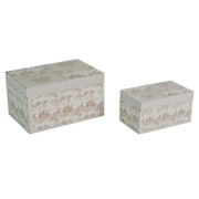 Lilac wooden box 1-2 cm22x15h12