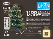 Catena bianco caldo led 1100 MiniLED 11,5m