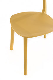 Sedia in polipropilene senape 48x577,5h cm