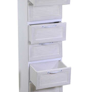 Mobiletto legno liverpool 5 cassetti bianco cm29x23h81