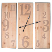 Orologio legno naturale cm60x60x3