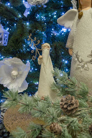 Tazza resina con led giallo cm28x23x31