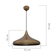 Lampada a sospensione Navada ASZ1345 metallo bronzo EFFEZ