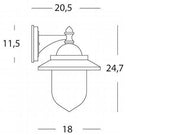 Applique Piccola In Basso  linea rondo'  grafite
