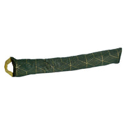 Green fabric draft excluder cm83x7h15
