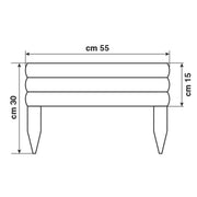 Recinzione in legno 55 x 30 centimetri per piante Vampiro