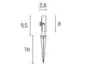 Faretto C-Picc 9W Led 4000K  linea ciak  grafite