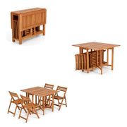Set California Dining in legno nobilitato da esterno