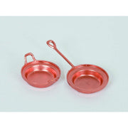 Set due padelle presepe in rame cm 4