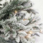 Albero tallinn innevato 1167 rami 300 LED verde cm ø112h210