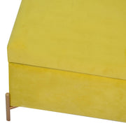 Panca velluto giallo cm115x40h45