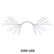 Luce ramo 144 led bianco caldo cm130x80alimentazione fissa uso esterno