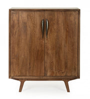 Mobile bar 2 ante in legno stile vintage cm 90x40x108 cm