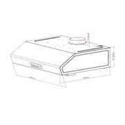 Gruppo cappa sottopensile Tornado 60 inox Samet