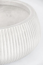 Set3 P.Vaso Ribbed Bomb Bianco Basso