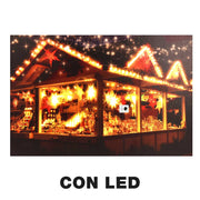 Rectangular multicolor wooden led panel cm60x40h1,8