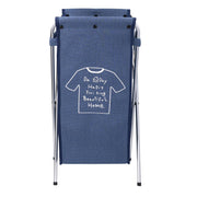 Cestone tessuto sacco blu pieghevole cm29x33.5h66