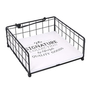 Portatovaglioli legno bianco quadro cm19x19h7