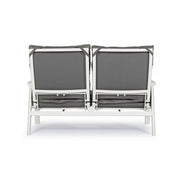 Divano 2 posti reclinabile da esterno 152x81x98h cm