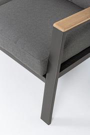 Set salotto giardino Belmar naturale/antracite