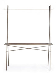 Tavolo espositore industrial rettangolare 98h cm