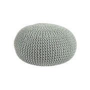 Pouf intrecciato menta bizzotto cm 80