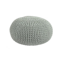 Pouf intrecciato menta bizzotto cm 80